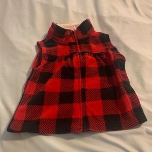baby girl plaid vest